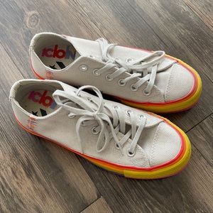 Converse All Star Rainbow Vintage Platform Low Top